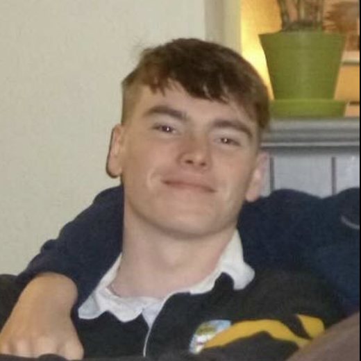 Young Joe in school uniform
